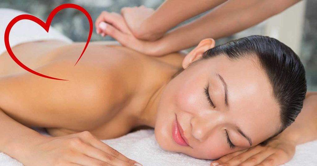 Woman receiving a postpartum massage